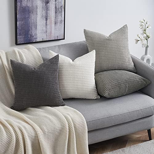 Topfinel Grey Couch Pillow Covers - Image 2
