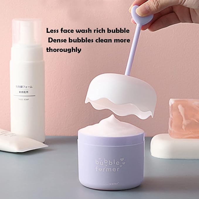 Face Wash Foam Maker, Facial Cleanser Foam Cup Froth Whip Bubble Maker Skin - Image 4