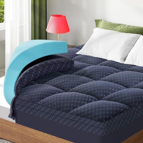 Dual Layer 3 Inch Memory Foam Mattress Topper Twin Size, 2 Inch Gel Memory Foam by VALUXE