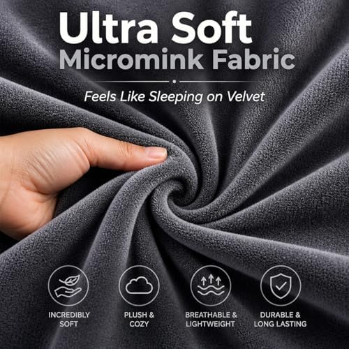 EVOLIVE Micromink Body Pillow Cover 21"x54", Zipper Closure - Image 2