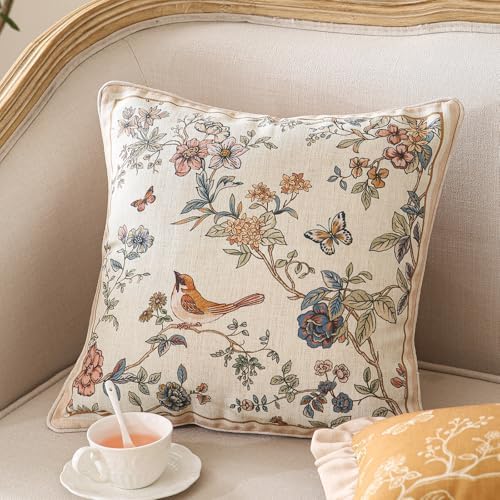 ISAENNE Designer Linen Throw Pillow Cover - Image 2