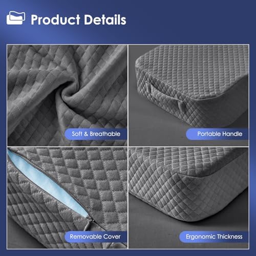 Leg Pillow for Side Sleepers, Memory Foam Knee Pillow for Side Sleeping - Image 6