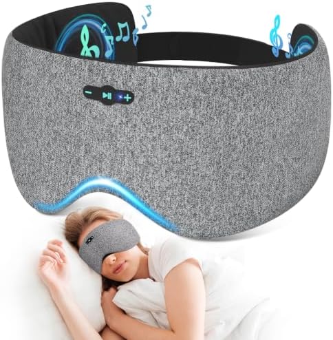 Sleep Headphones Bluetooth 6.0 Sleep Mask by Veeniitosr