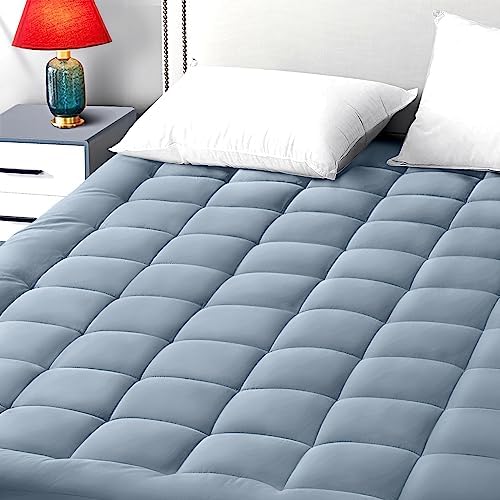 EASELAND King Size Mattress Pad Pillow Top Mattress Topper Cotton Top by EASELAND