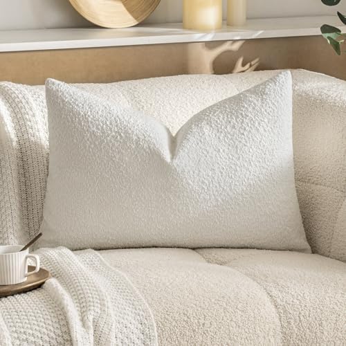 MIULEE Textured Boucle Lumbar Pillow Cover - Image 4