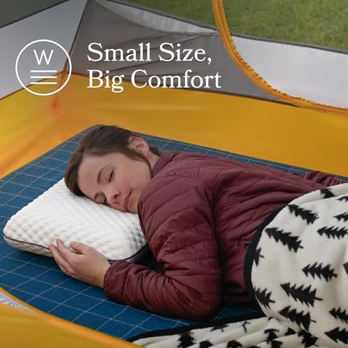Weekender Cooling Gel Memory Foam Camping Pillow – Travel Size, Ventilated - Image 6