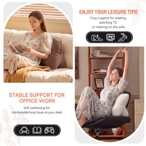 Triangle Lumbar Support Pillow – Corduroy - Image 3