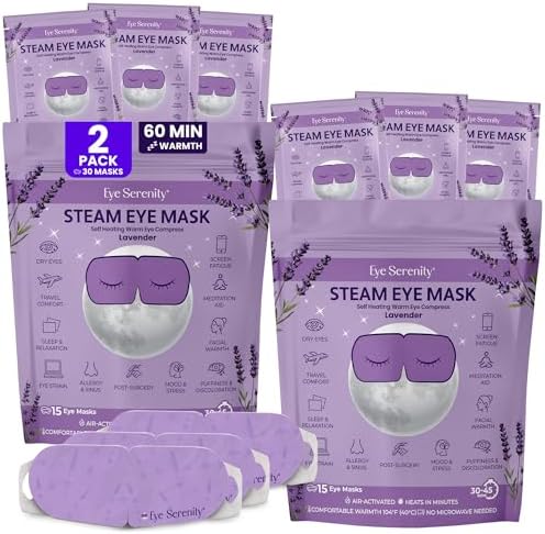 Eye Serenity Steam Eye Mask, Heated Eye Mask Fast Relief by LureEssentials