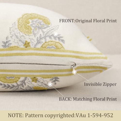 Vintage Floral 14x36 Lumbar Pillow Cover - Image 5