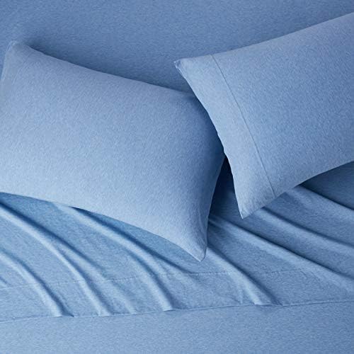Amazon Basics 4 Piece Bed Sheets Set, 100% Cotton Jersey, Includes Super Soft - Image 4