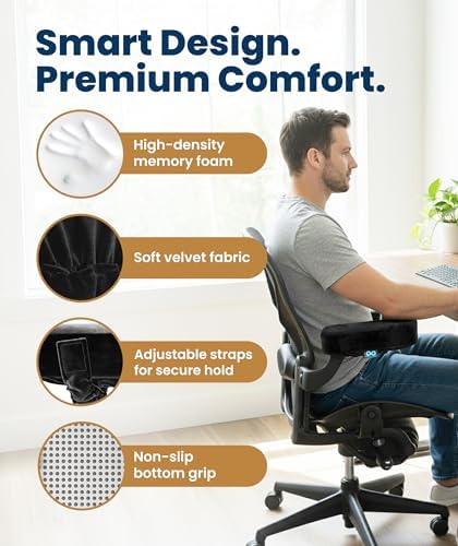 Everlasting Comfort Office Chair & Wheelchair Arm Pads - Image 5