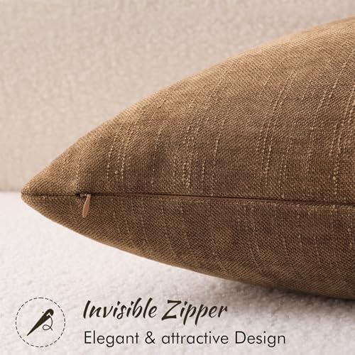 decorUhome Chenille Decorative Throw Pillow Covers 12x20 Set of 2 - Image 3