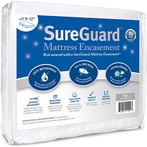 SureGuard Full Zippered Mattress Protector Encasement by SureGuardMattressProtectors
