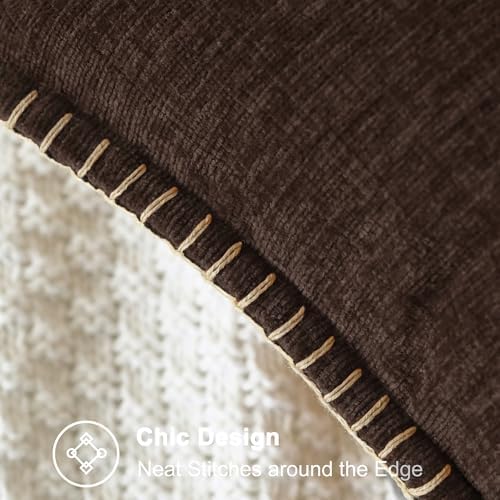 CaliTime Decorative Couch Throw Pillow Covers 20 X 12 Inches Coffee - Image 3