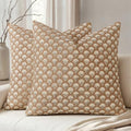 MIULEE Fall Floral Print Decorative Pillow Covers 20x20 by MIULEE