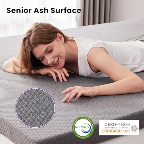 SINWEEK 2 Inch Gel Memory Foam Mattress Topper Twin XL Size/Twin Extra Long - Image 3