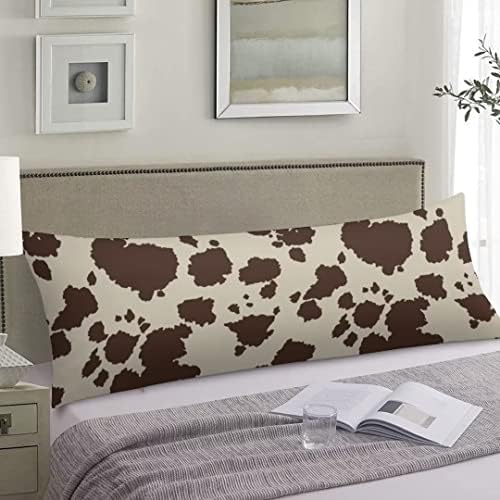 DAOPUDA Brown Cow Printed Body Pillow Cover by DAOPUDA