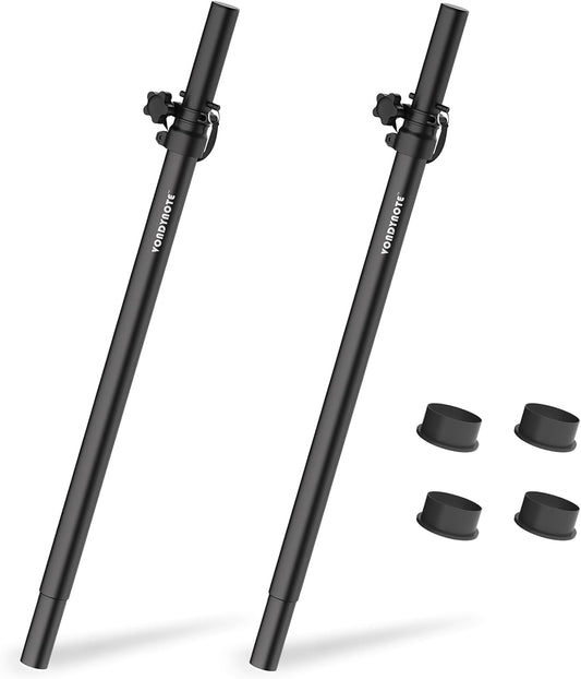 Set of 2 Speaker Poles for Subwoofer Extended Speaker Pole Only Fits Subwoofers with 35mm Pole Mount, 32.8"-51.1" Height Adjustable