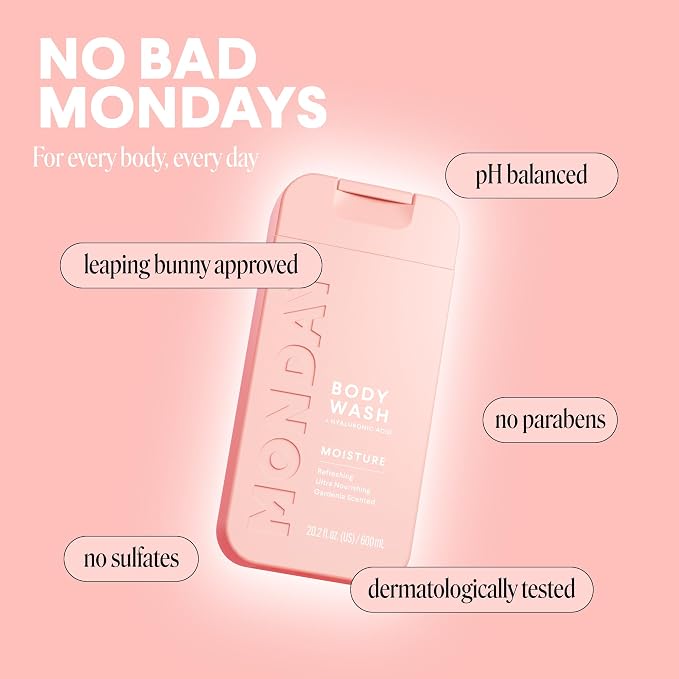 MONDAY HAIRCARE MOISTURE Body Wash in Fresh Gardenia - Image 6
