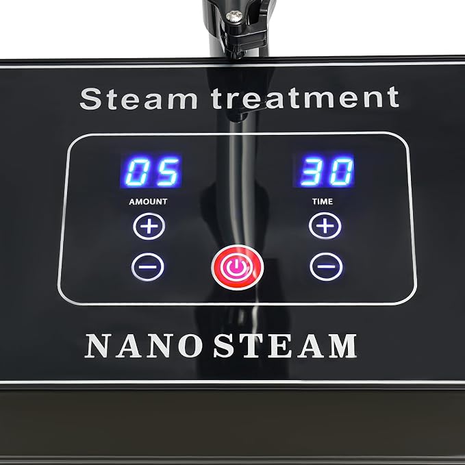 3 In 1 Standing Nano Hair Steamer Heated Micro Mist Spray Negative Ion Blue - Image 8