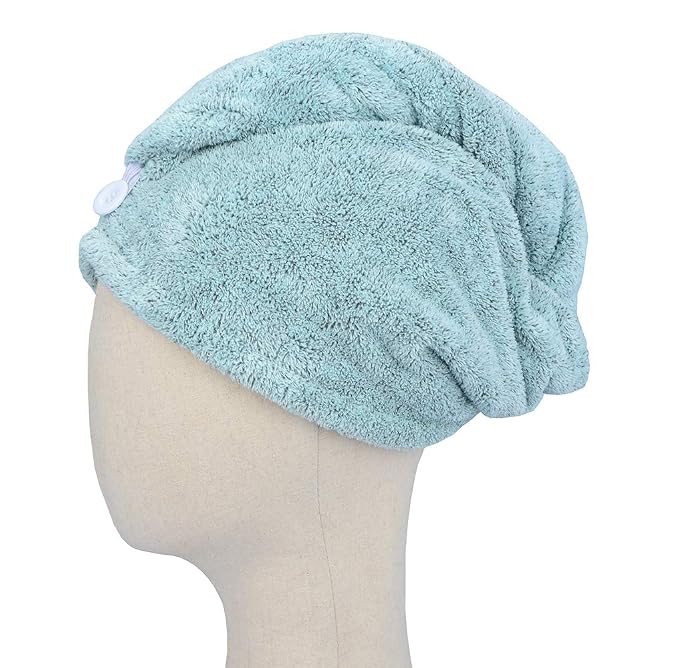 HOPESHINE Hair Towel Twist Microfiber Bamboo Fabric Women's Soft Shower Towels - Image 3
