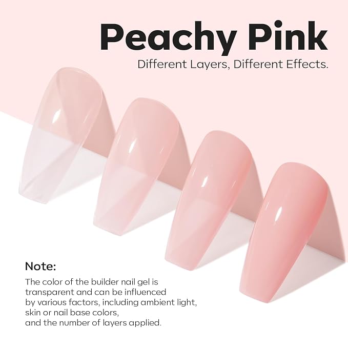modelones Nail Strengthener Peachy Pink Nail Repair - Image 4