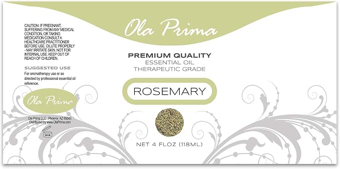 Ola Prima Rosemary Essential Oil 4 Fluid Ounces – Therapeutic Grade - Image 10