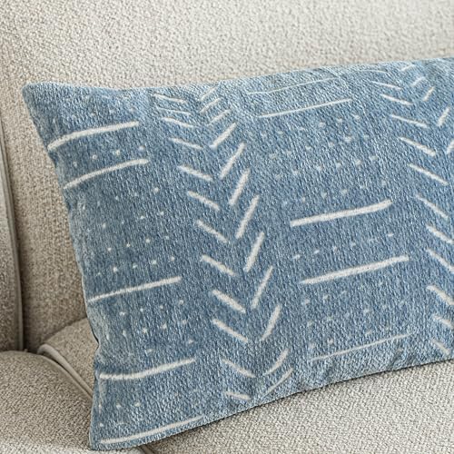 BlissBlush Coastal Blue Decorative Throw Pillow Covers 20x20 Set of 2, Soft - Image 4