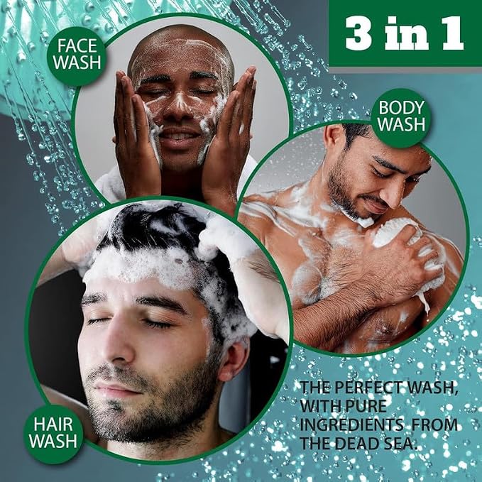 Dead Sea Collection Eucalyptus Mint Men’s Body Wash – 3 in 1 Body Wash - Image 2