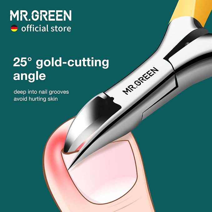 MR.GREEN Toenail Clippers Stainless Steel Ingrown Nail Cutter Thick and Hard - Image 3