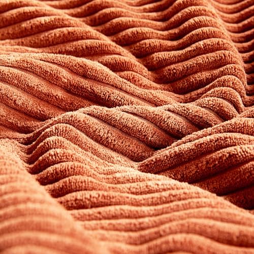 Fancy Homi Set of 2 Burnt Orange Long Lumbar Decorative Throw Pillow Covers - Image 5