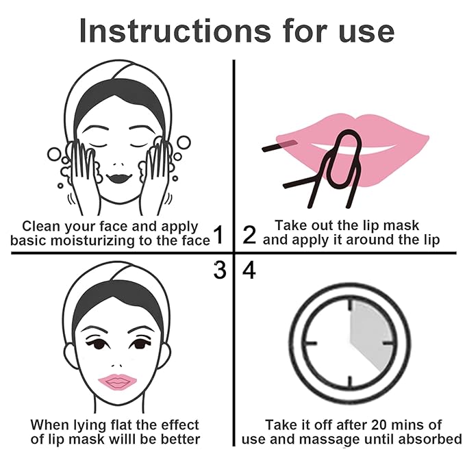 Permotary 30 PCS Collagen Lip Mask Crystal Mouth Care Gel Pads - Image 7