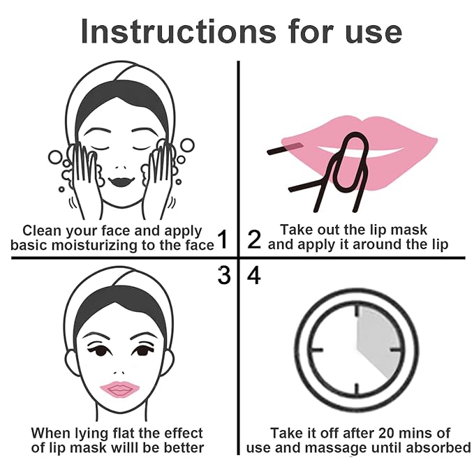 Permotary 30 PCS Collagen Lip Mask Crystal Lip Care Gel Pads - Image 7