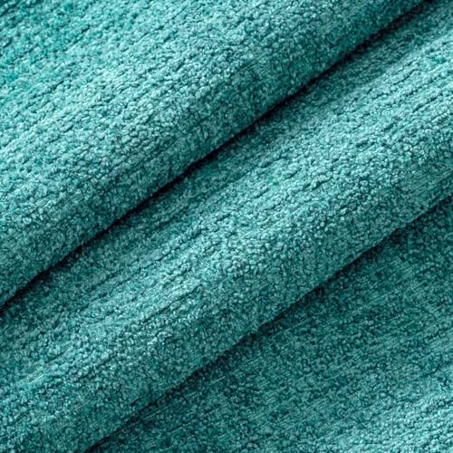 MIULEE Couch Pillow Covers Textured Chenille Home Decor 20x20 Teal Blue - Image 2