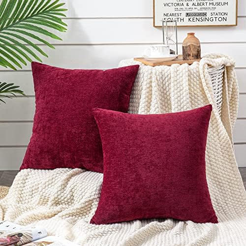 GAWAMAY Decorative Square Throw Pillow Covers 22"x22" Inch Set of 2, Super Soft - Image 2