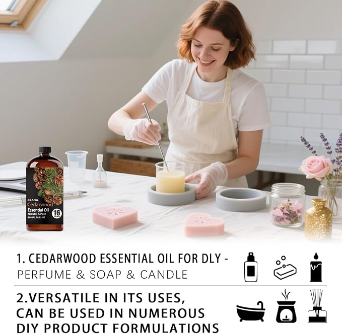 Cedarwood Essential Oil, Cedarwood Oil 16 Fl Oz 480ML - Image 7
