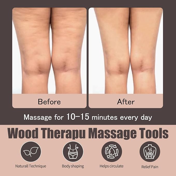 6 in 1 Wood Therapy Massage Tool Set - Image 4