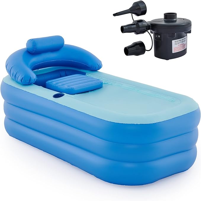 CO-Z Inflatable Adult Bath Tub, Free-Standing Blow Up Bathtub by CO-Z