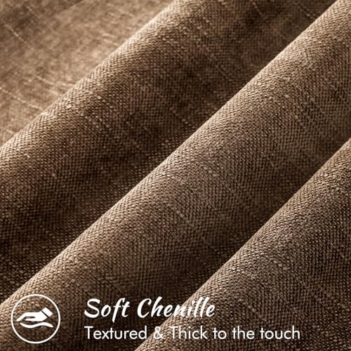 decorUhome Chenille Decorative Throw Pillow Covers 18x18 Set of 2 - Image 2