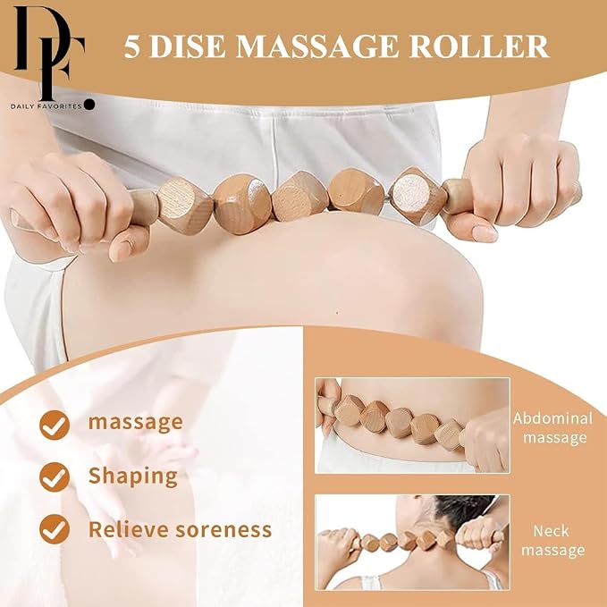 6-in-1 Wood Therapy Massage Tools – Lymphatic Drainage Massager Maderoterapia - Image 5