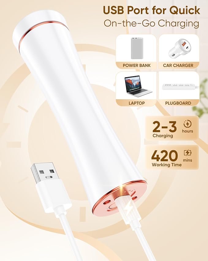 Electric Foot Callus Remover, 3-Speed Rechargeable Cordless Electronic Foot File - Image 4