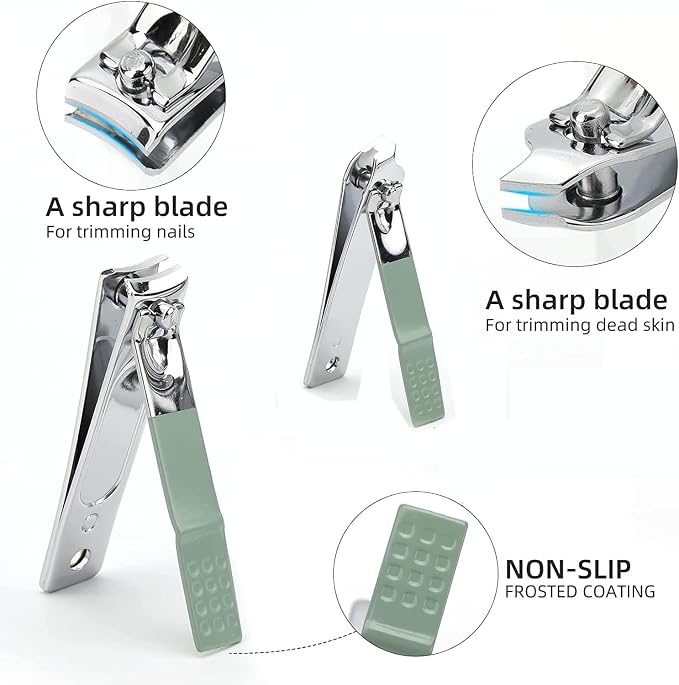 Manicure Set Nail Clipper Set Women Men Nail Clippers Kit Nail Care Kit Toenail - Image 6