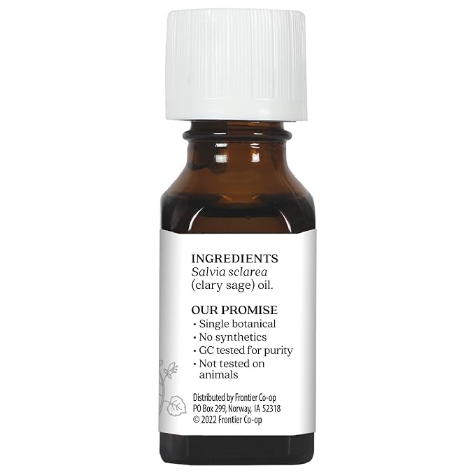 Aura Cacia Clary Sage Essential Oil, Pure Salvia Sclarea Oil, Balancing - Image 7