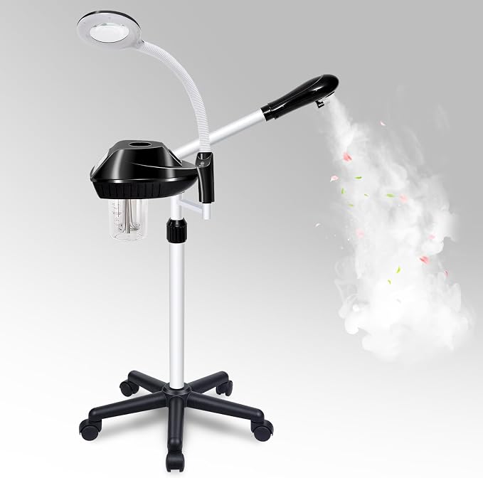 Professional Facial Steamer, 2 in 1 Facial Steamer on Wheels by FWODBIBTOGoodQualityChoice