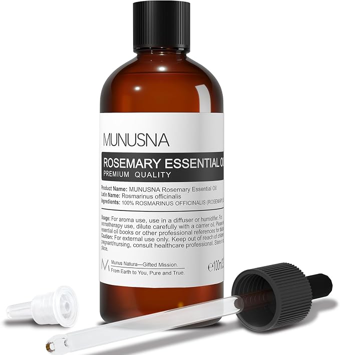Rosemary Essential Oil 100ML, 100% Pure Rosemary Oil by MUNUSNA