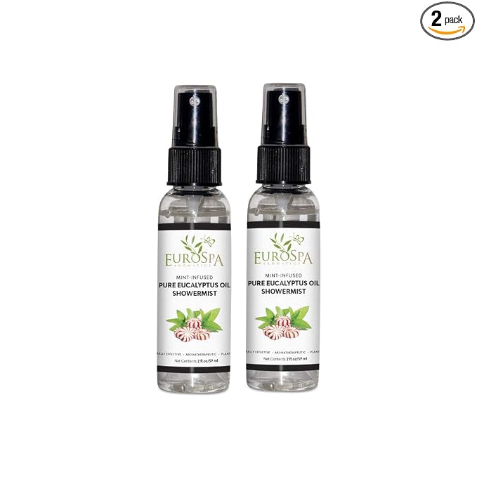 EuroSpa Aromatics Pure Eucalyptus Oil ShowerMist and Steam Room Spray, by EuroSpa+Aromatics