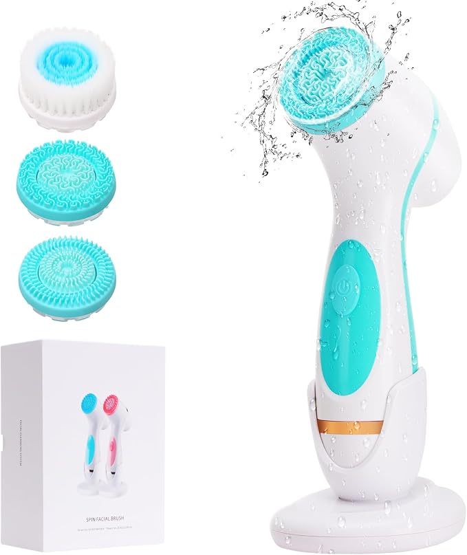 Facial Cleansing Brush, 3 in 1 Electric Face Scrubber by DotPet