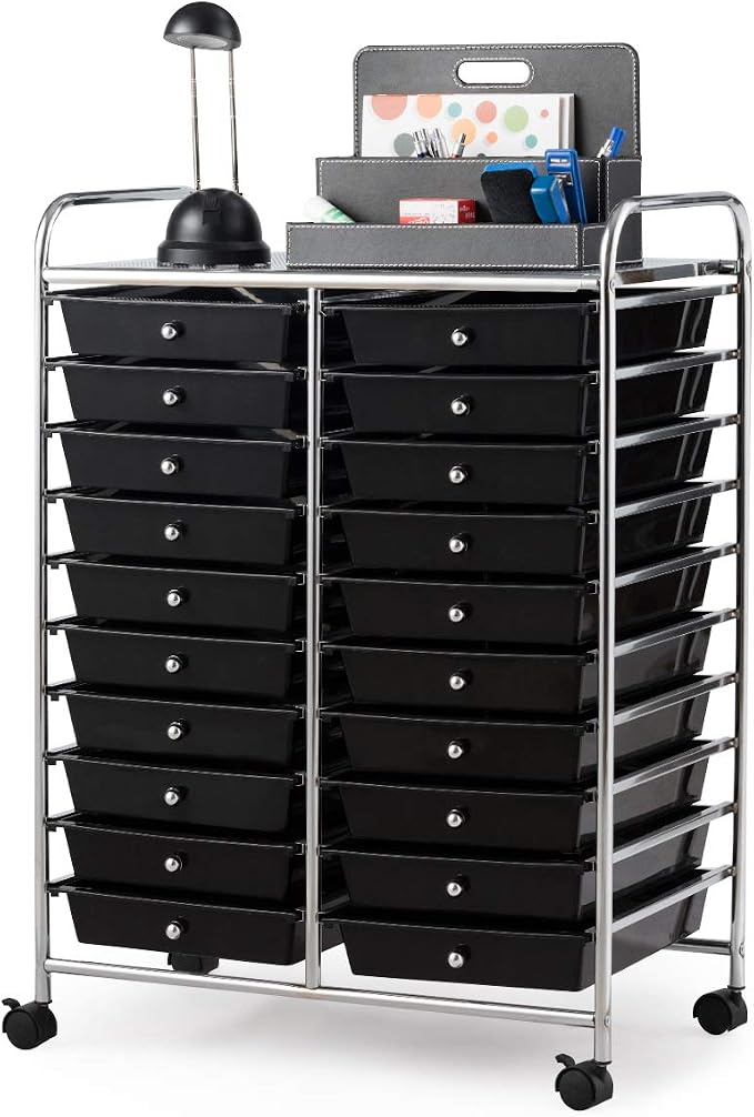 Giantex 20 Drawer Rolling Storage Cart Tools Scrapbook Paper Office School by Giantex