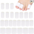 Blulu 24 Pieces Toe Tubes 0.98 Inches Cushion Tube Corn Pads by Blulu
