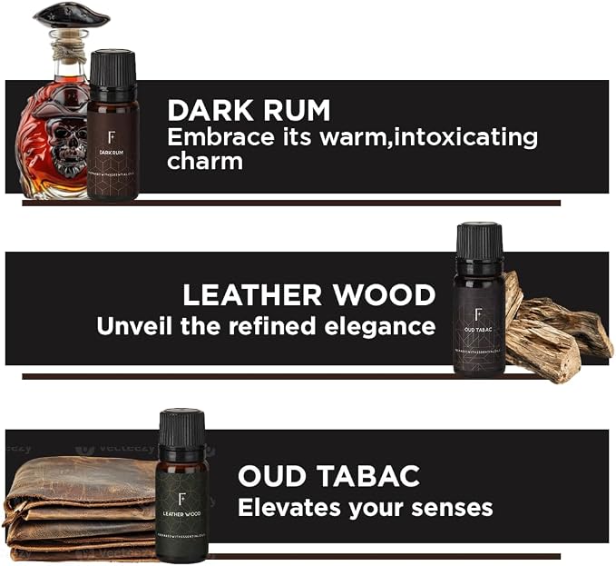 Folkulture Essential Oils Set for Men for Diffuser | Set of 6 Home Fragrance - Image 4